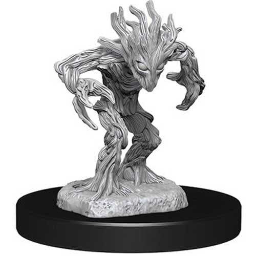Unpainted WizKids Nolzur's Marvelous Miniatures Blight with clawed arms raised, black base