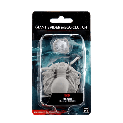 D&D Nolzurs Marvelous Miniatures: Giant Spider & Egg Clutch - Wave 12 - Loaded Dice