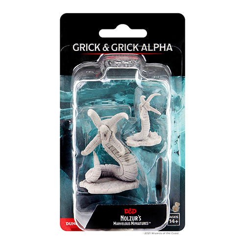 WizKids D&D Nolzur's Grick & Grick Alpha blister pack with two unpainted miniatures