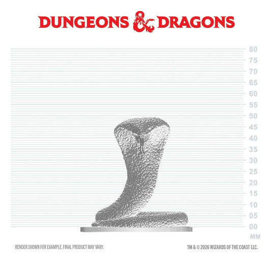 D&D Nolzur's Marvelous Miniatures Mini Figure Polar Serpent 4 cm
