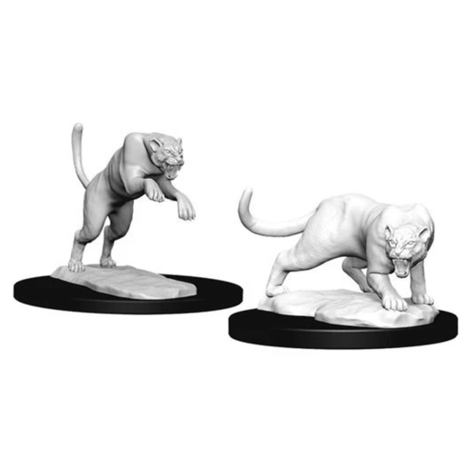 D&D Nolzurs Marvelous Miniatures: Panther & Leopard - Wave 6 - Loaded Dice