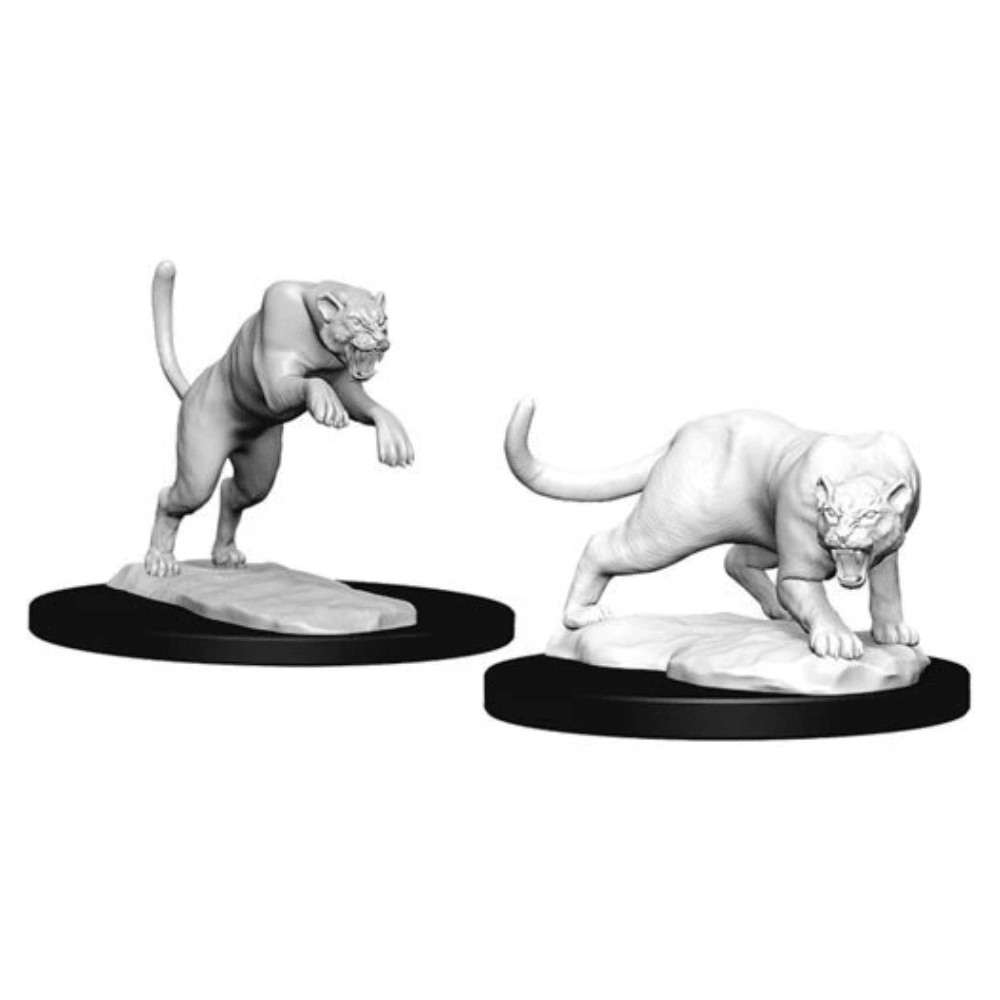 D&D Nolzurs Marvelous Miniatures: Panther & Leopard - Wave 6 - Loaded Dice
