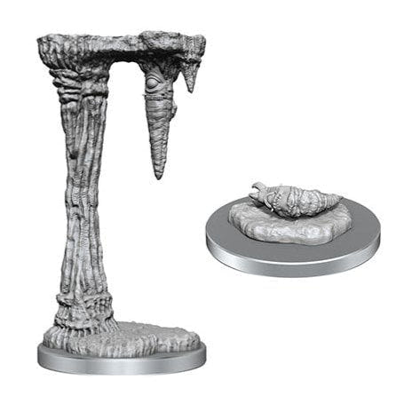 WizKids D&D Nolzur's Marvelous Miniatures unpainted Piercers, stalactite and ground piece