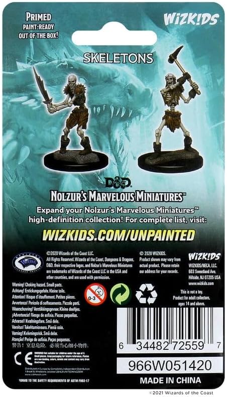 D&D Nolzurs Marvelous Miniatures: Skeletons - Wave 1 - Loaded Dice