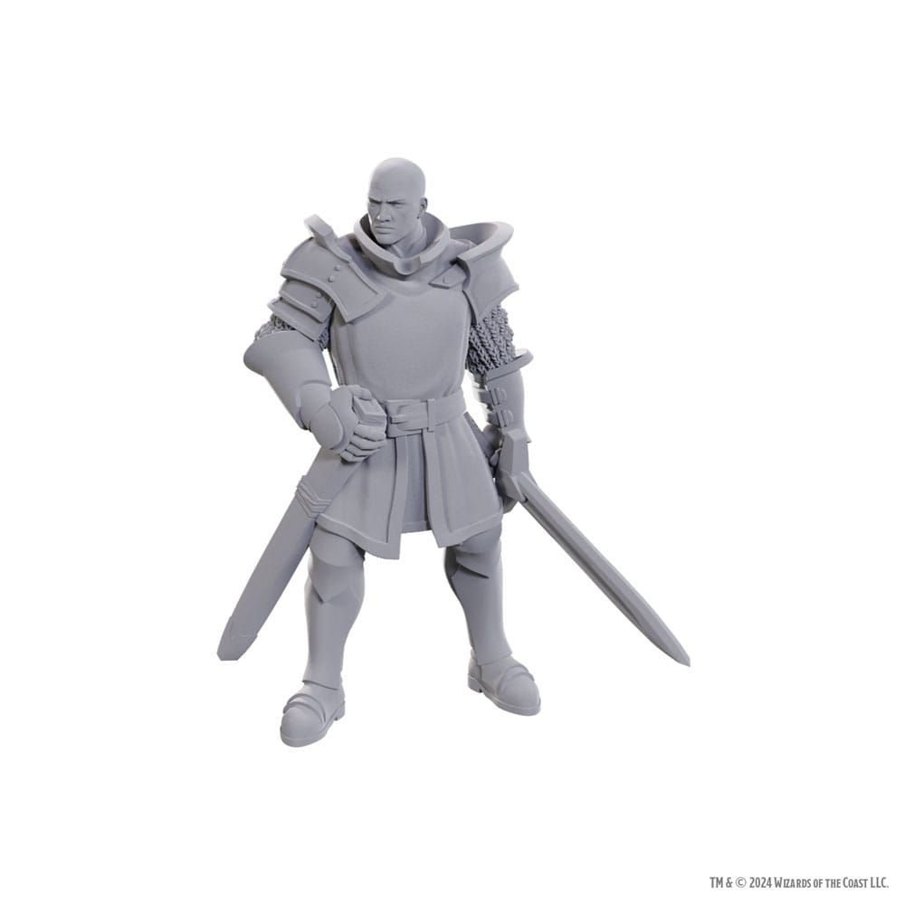 WizKids D&D Nolzur's Ulder Ravengard unpainted miniature in armour with sword