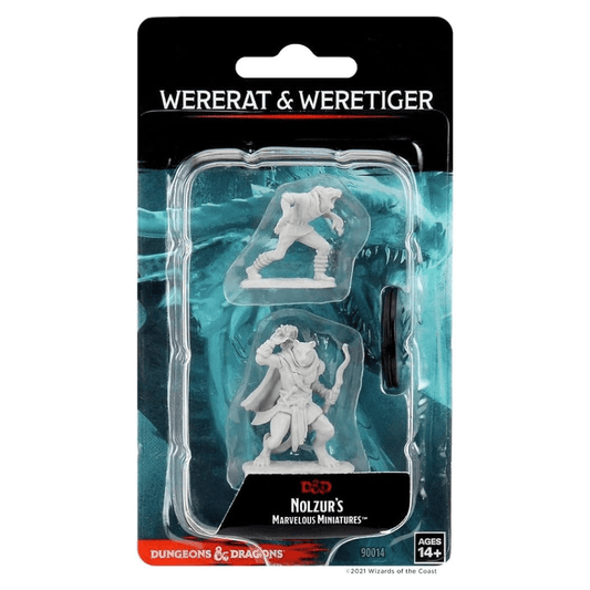 D&D Nolzurs Marvelous Miniatures: Wererat & Weretiger - Wave 11 - Loaded Dice