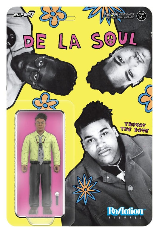 Super7 De La Soul Trugoy the Dove Me, Myself & I ReAction figure on yellow blister card