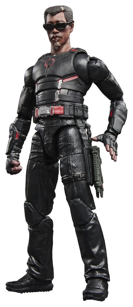 Hasbro Marvel Legends Marvel's Blade 15 cm figure in black tactical gear and sunglasses