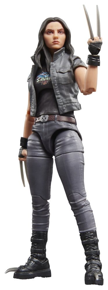Marvel Legends X-23 figure in grey vest and jeans with claws out, Deadpool & Wolverine