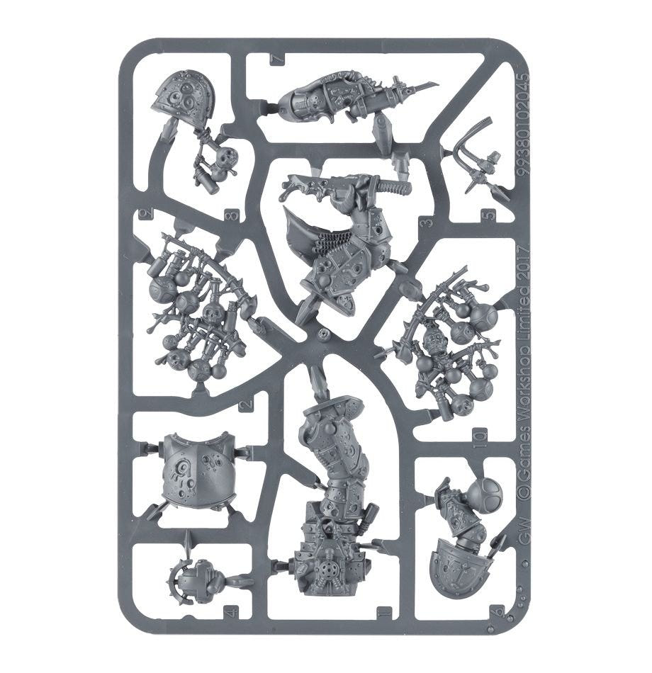 Death Guard Biologus Putrifier unpainted plastic sprue, frame 1 of 1