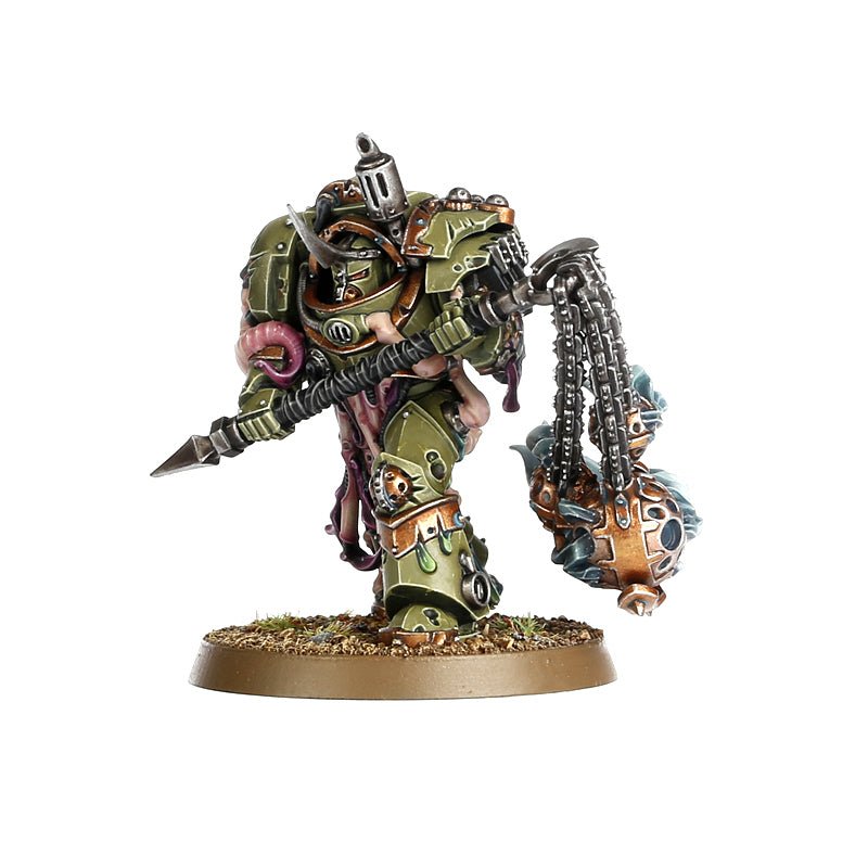 Death Guard: Blightlord Terminators painted miniature - Loaded Dice