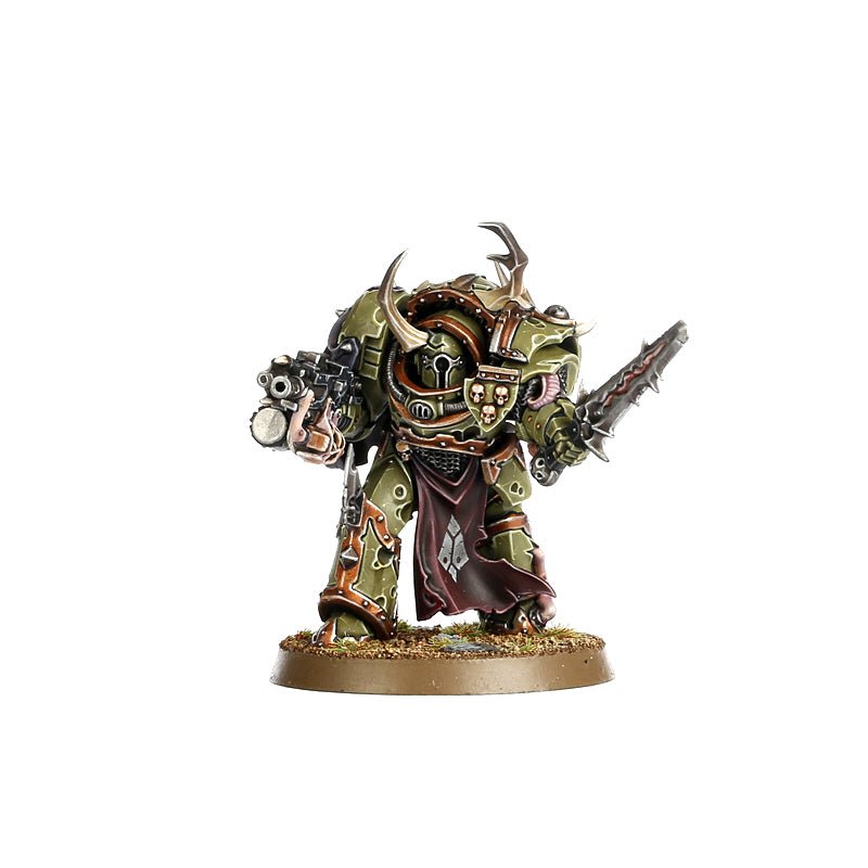 Death Guard: Blightlord Terminators painted miniature - Loaded Dice