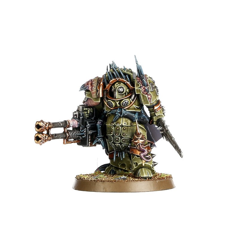 Death Guard: Blightlord Terminators painted miniature - Loaded Dice