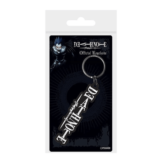 Death Note Rubber Keychain Logo 6cm - Loaded Dice