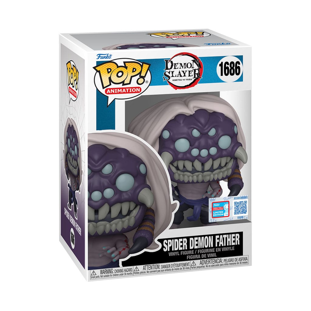 Funko Pop! Animation Demon Slayer Spider Demon Father figure 1686 in its window box