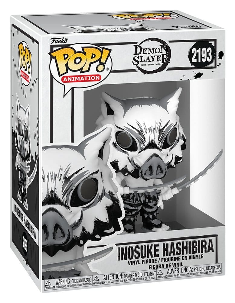 Funko Pop! Animation Inosuke Hashibira no. 2193 Sumi-Ink edition in Demon Slayer window box