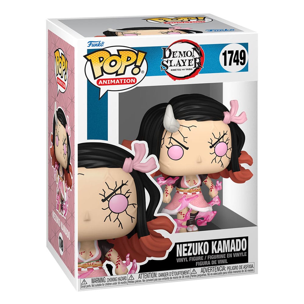 Nezuko Kamado Demon Form Funko Pop! number 1749 in Demon Slayer window box, front view