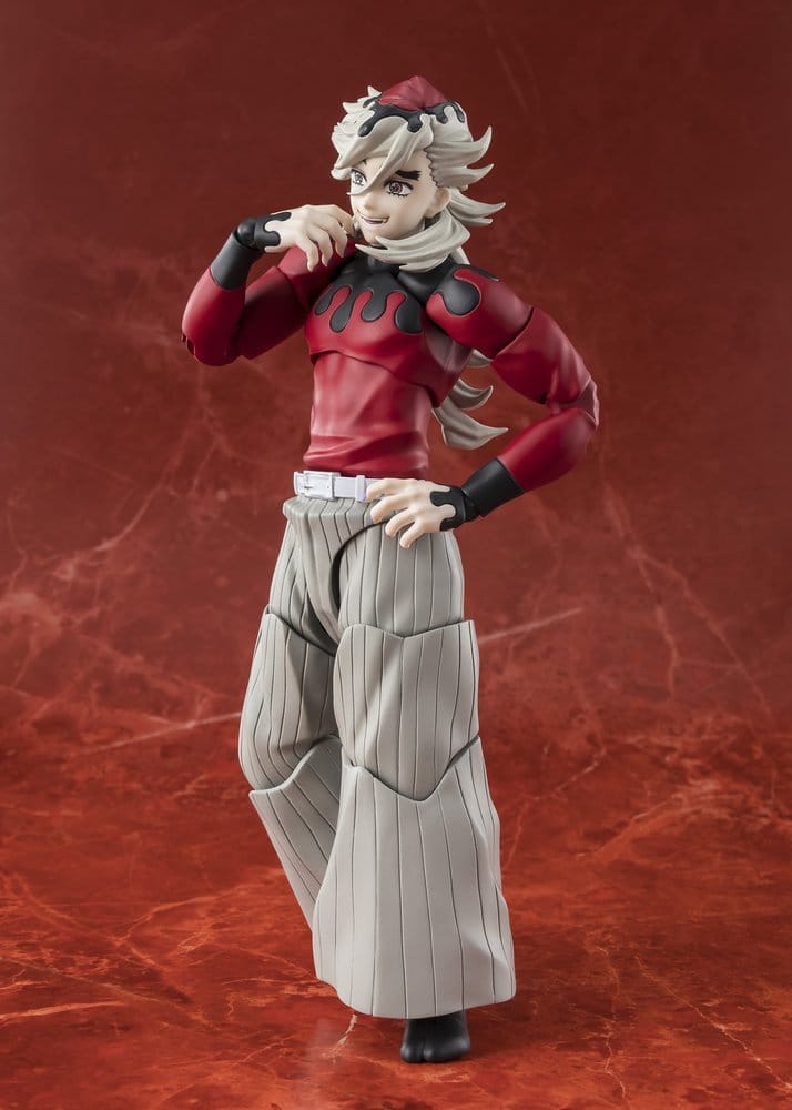 S.H.Figuarts Doma figure standing with a hand raised to his chin and a smile, Demon Slayer