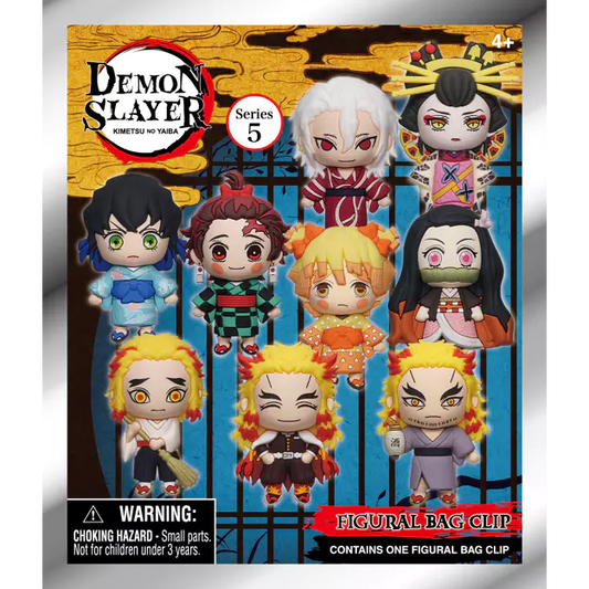 Demon Slayer Series 5 blind bag 3D foam bag clip collectible