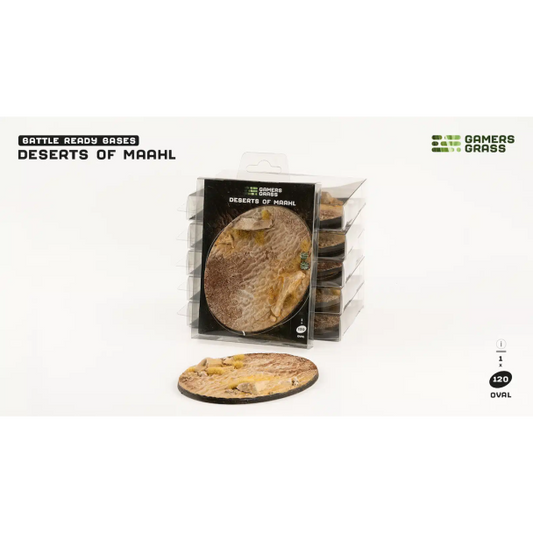 Gamers Grass Battle Ready Bases - Deserts of Maahl Oval 120mm (x1) - Loaded Dice