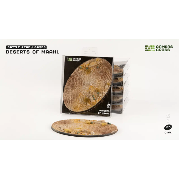 Gamers Grass Deserts of Maahl Oval 170mm (x1) - Loaded Dice