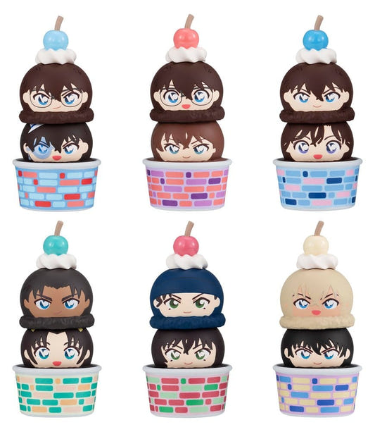 Detective Conan Tsumichen Stack up and Change line-up of six stacked ice cream figures