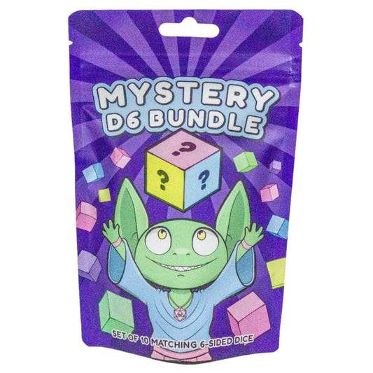 Dice Goblin - Mystery D6 Bundle Bag - 12mm Pipped/Dotted - Loaded Dice