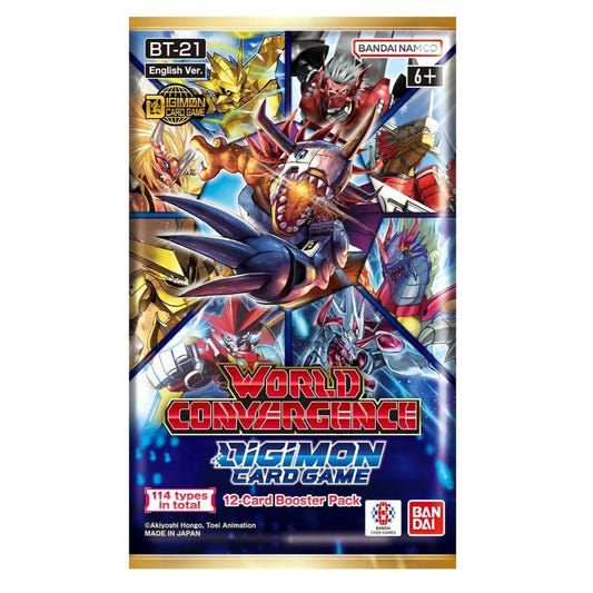 Digimon Card Game: Booster Pack - World Convergence (BT21) booster pack