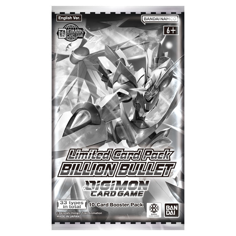 Digimon Card Game: Limited Card Booster Pack - Billion Bullet booster pack