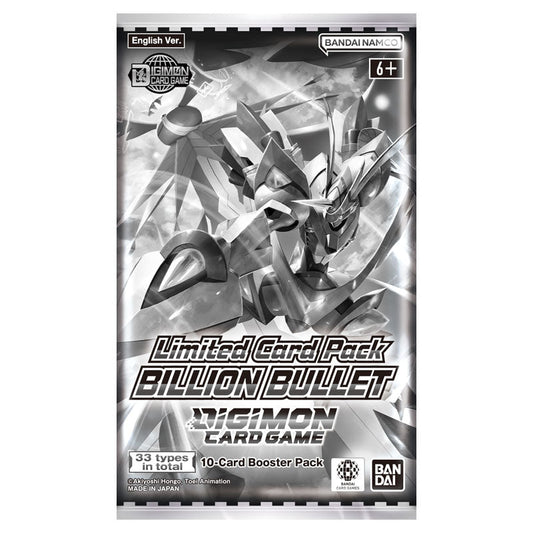 Digimon Card Game: Limited Card Booster Pack - Billion Bullet booster pack