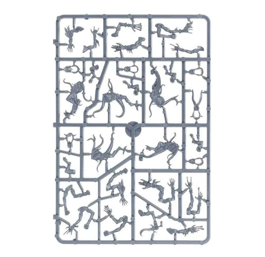 Disciples of Tzeentch: Pink Horrors sprue contents - Loaded Dice