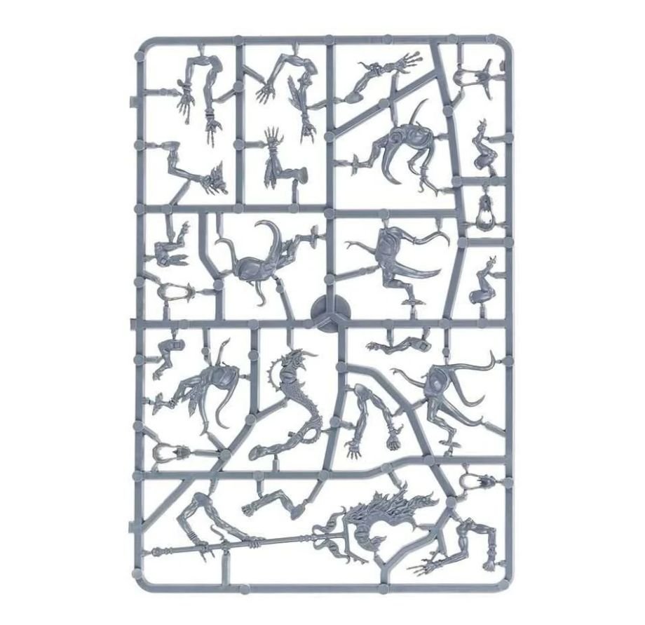 Disciples of Tzeentch: Pink Horrors sprue contents - Loaded Dice