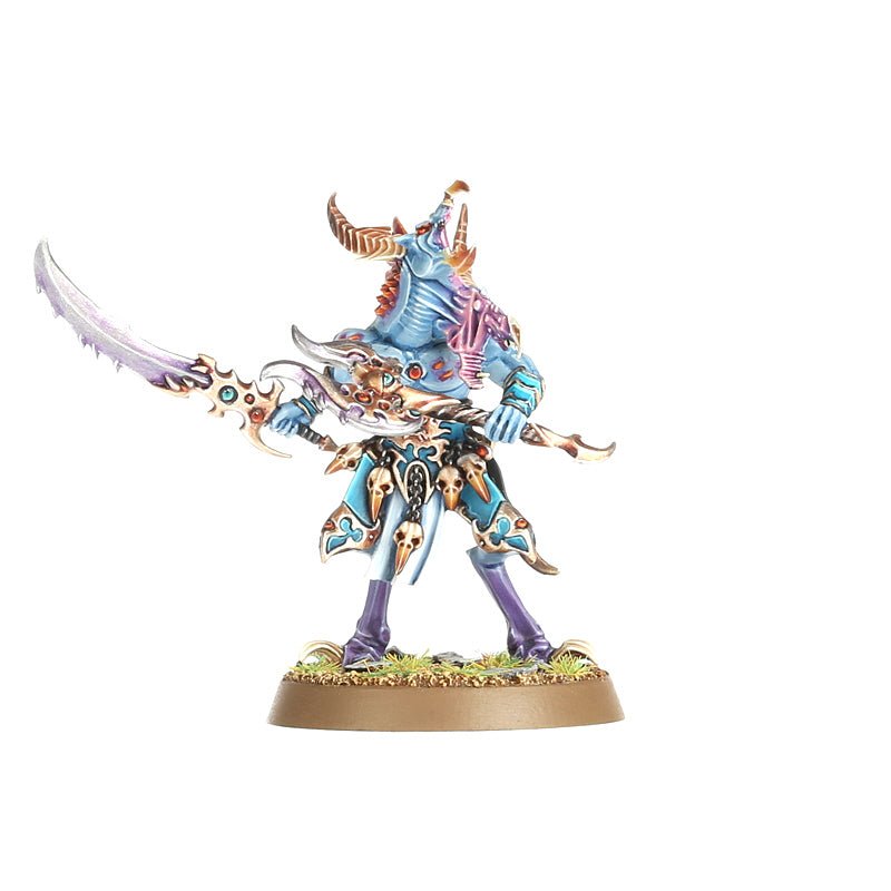Disciples of Tzeentch: Tzaangors painted miniature - Loaded Dice