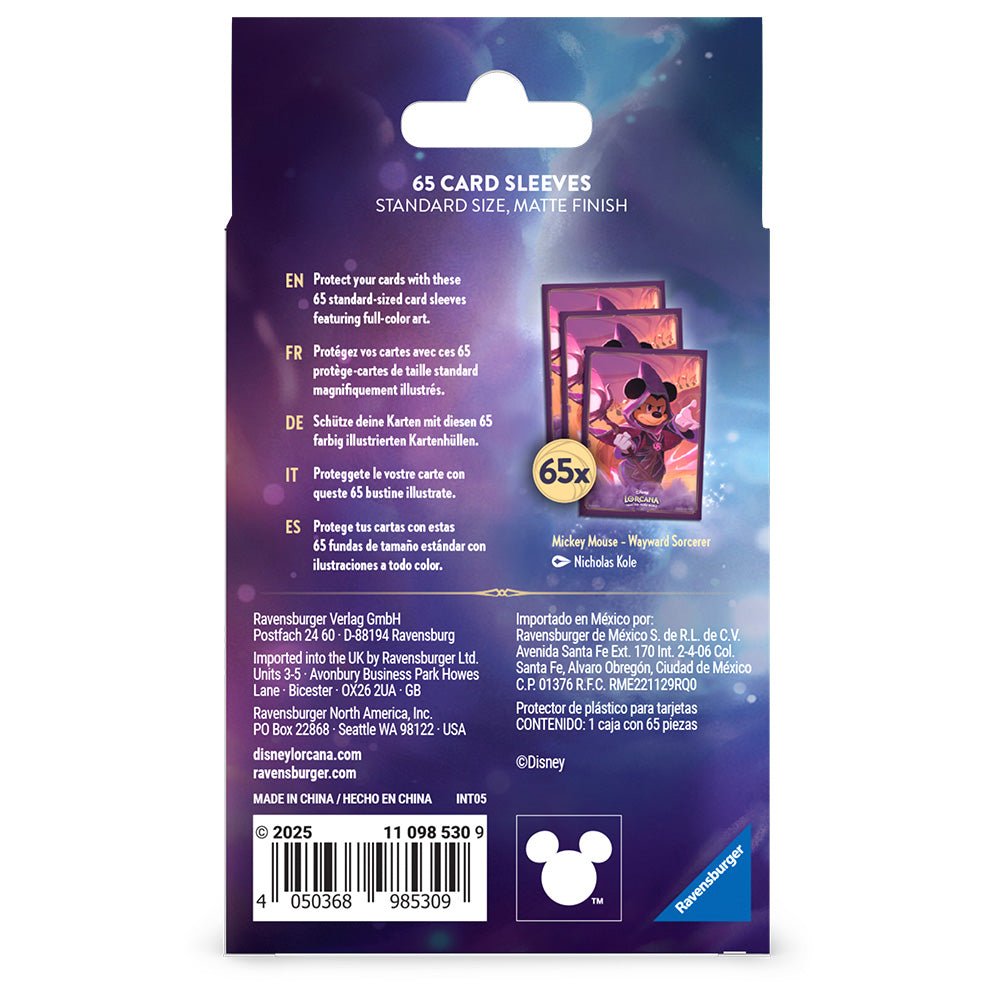 Disney Lorcana Card Sleeve Pack - Mickey Mouse - Loaded Dice