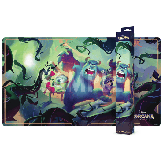 Disney Lorcana Attack of the Vine Monsters, Inc. playmat (Mike, Sulley & Boo)