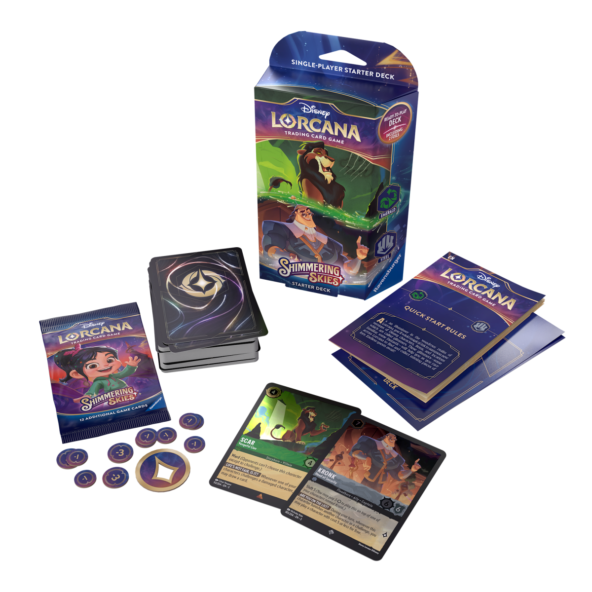 Disney Lorcana - Shimmering Skies Starter Deck - Set 5 - Loaded Dice