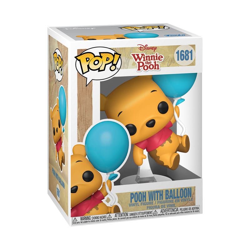 Disney Pooh with Balloon Funko Pop! Animation vinyl figure in its window box, number 1681