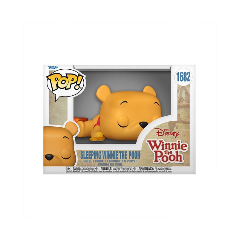 Disney Sleeping Winnie the Pooh Funko Pop! Animation vinyl figure in its wide window box, number 1682