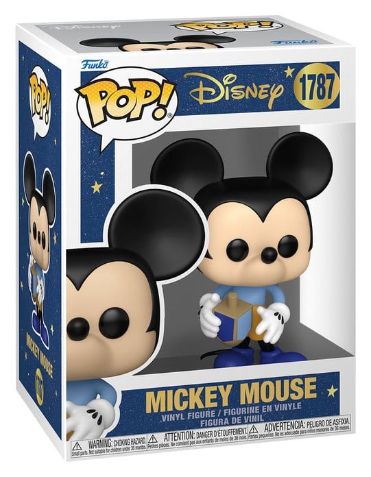 Disney Funko POP! 1787 Hanukkah Mickey Mouse with dreidel vinyl figure in its window display box