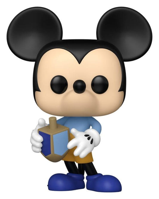 Funko POP! Disney Hanukkah Mickey Mouse vinyl figure holding a blue dreidel