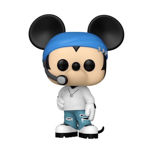 Disney Mickey Mouse K-pop style Funko Pop! vinyl figure with blue bandana and headset microphone