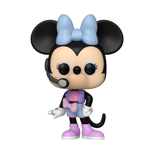 Disney Minnie Mouse K-pop style Funko Pop! vinyl figure with headset microphone and blue bow