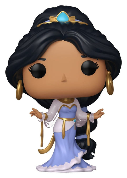 Funko Pop! Jasmine vinyl figure from Disney Princess Grand Entrances in a flowing lilac gown with gold jewellery