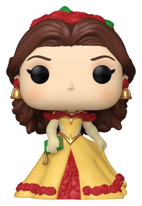 Funko Pop! Belle Grand Entrance figure in golden ball gown with red roses