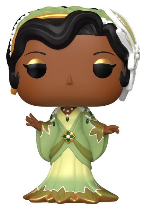 Funko Pop! Tiana Grand Entrance figure in green and gold ball gown