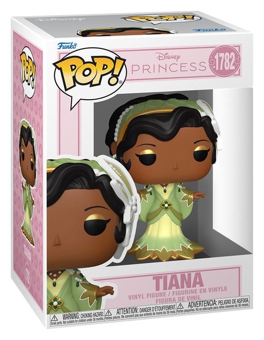 Disney Princess Tiana Grand Entrance Pop! vinyl figure in its window box, number 1782