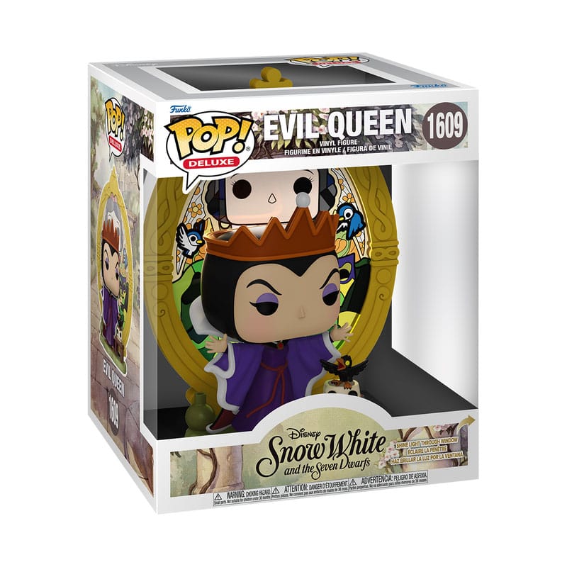 Funko Pop! Deluxe Disney Evil Queen vinyl figure 1609 in its Snow White window box