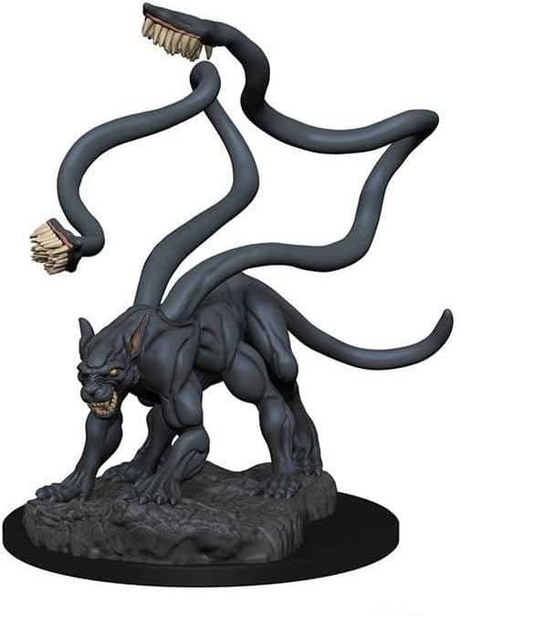 Displacer Beast miniature painted in dark blue-black as a colour example