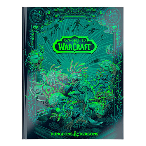 Dungeons & Dragons World of Warcraft Neon Ink alternate cover hardback, front