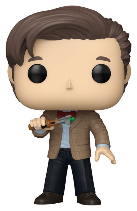 Funko Pop! Eleventh Doctor vinyl figure in tweed jacket with sonic screwdriver, Doctor Who